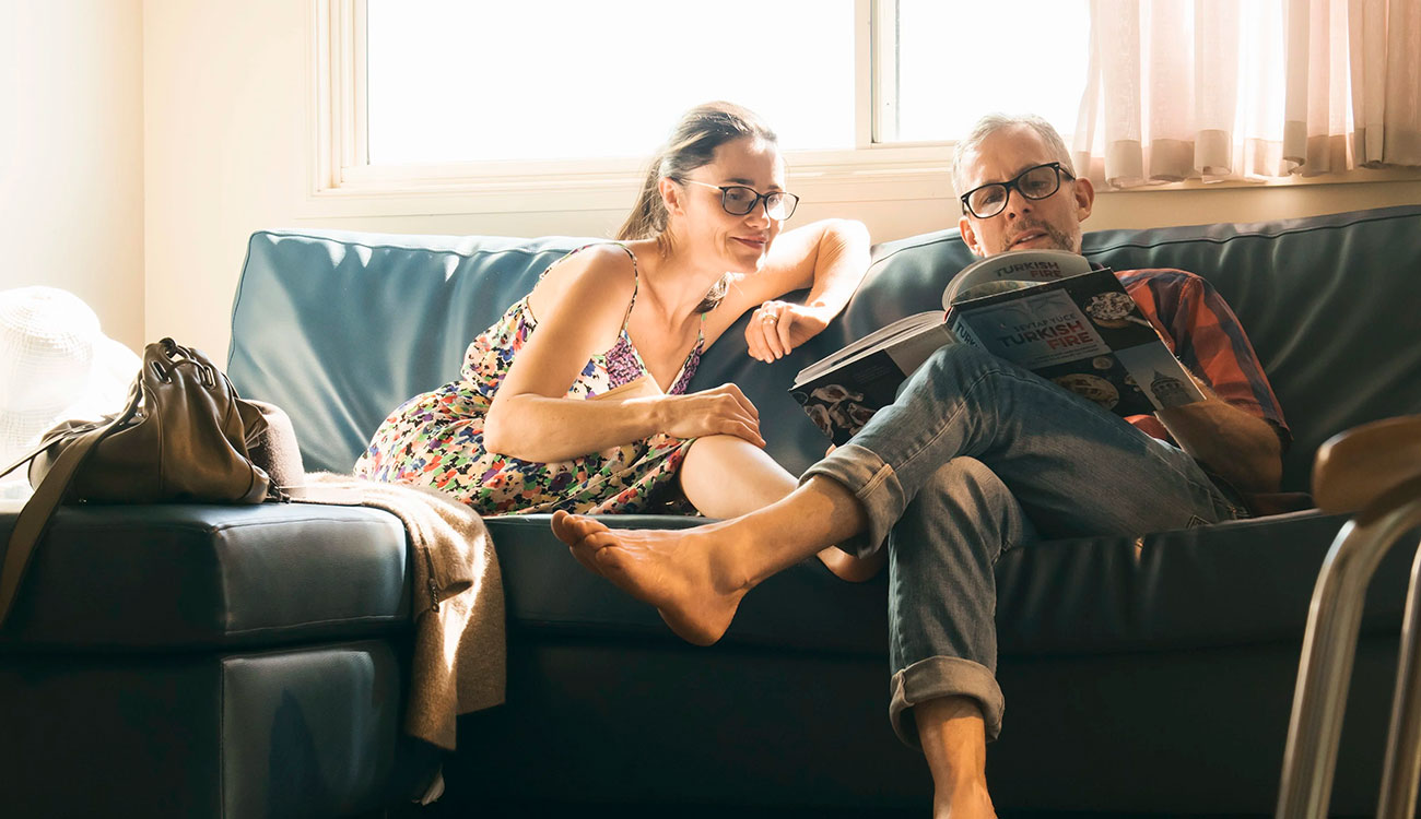 relaxed couple at home on northern rivers