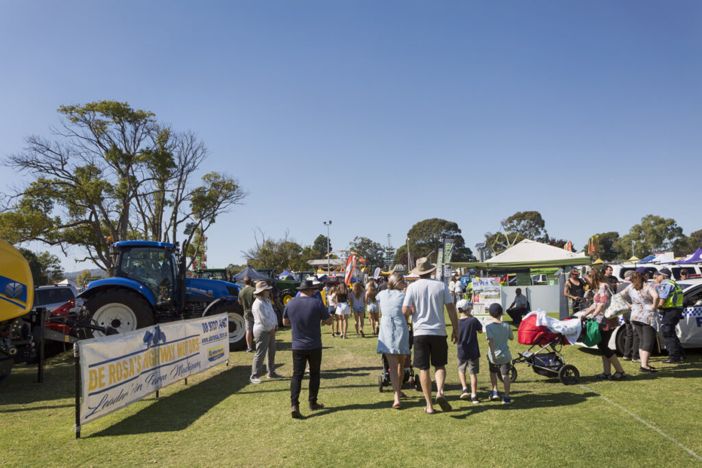 Agricultural fair displays.